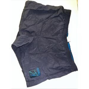 Vintage Speedo Swim Trunks Adult 36” Large Blue Swimsuit Shorts Beach Logo 90s